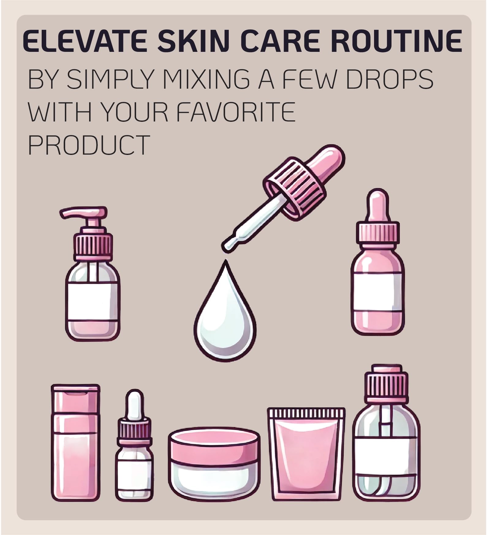 Nano Recipe Tranexamic Concentrate dropper dispensing for precise application.