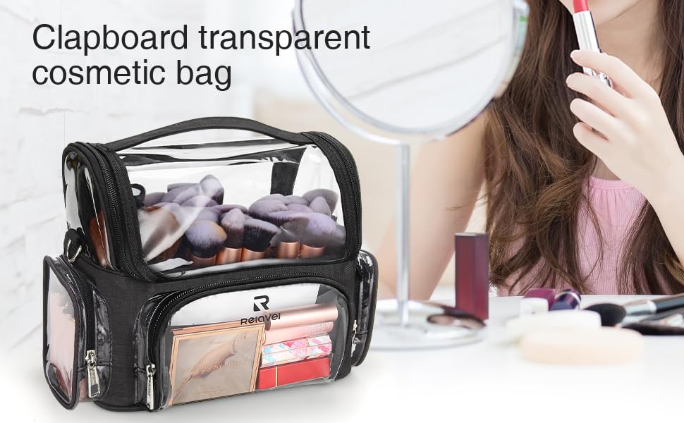 NAONAYA makeup brush case organized inside supports a comprehensive daily kit.