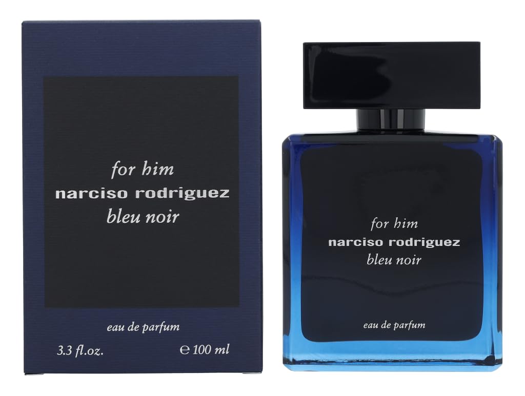 Narciso-Rodriguez Bleu Noir bottle on display for refined everyday elegance.