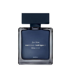 Narciso Rodriguez Bleu Noir parfum bottle on display—refined everyday scent for men.