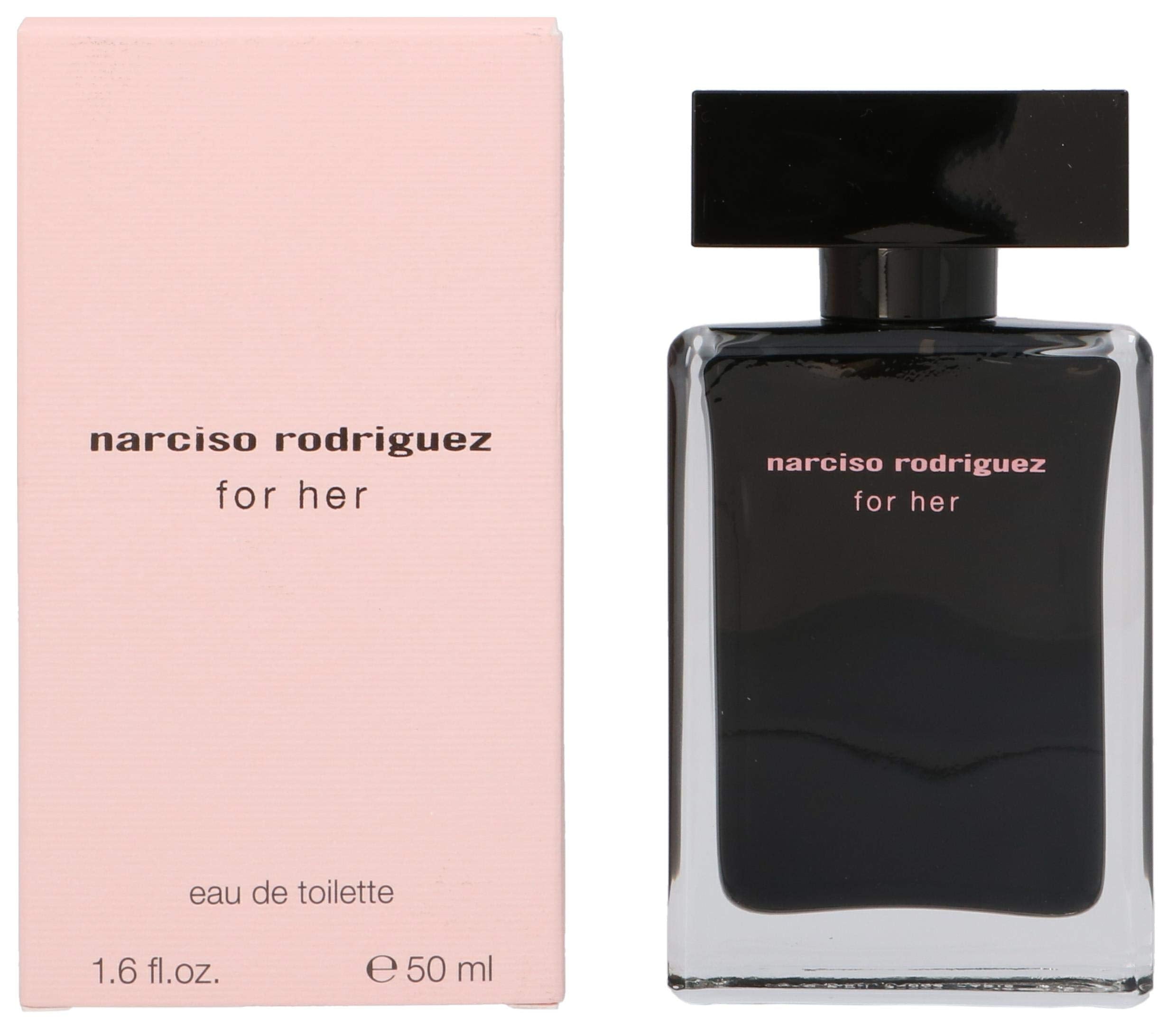 Narciso Rodriguez for Her bottle front view for daily fragrance.