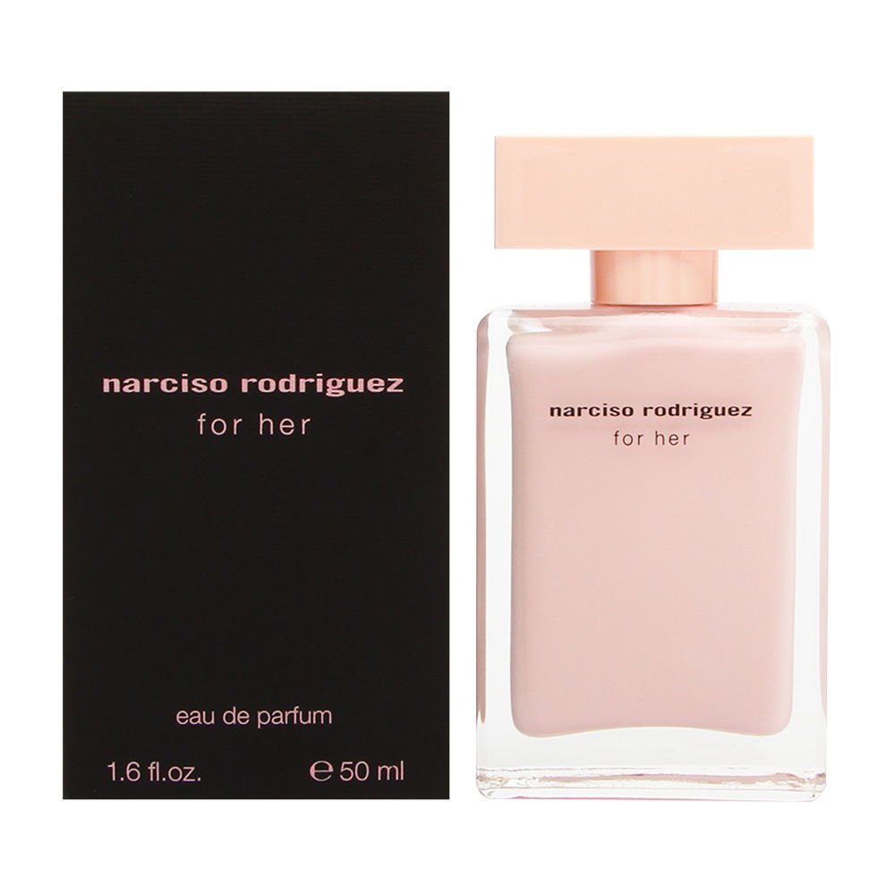 Narciso Rodriguez For Her EDP bottle close-up, elegant pink bottle for daily wear.