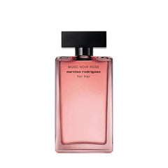 Narciso Rodriguez Musc Noir Rose bottle angled for elegant daily scent diffusion