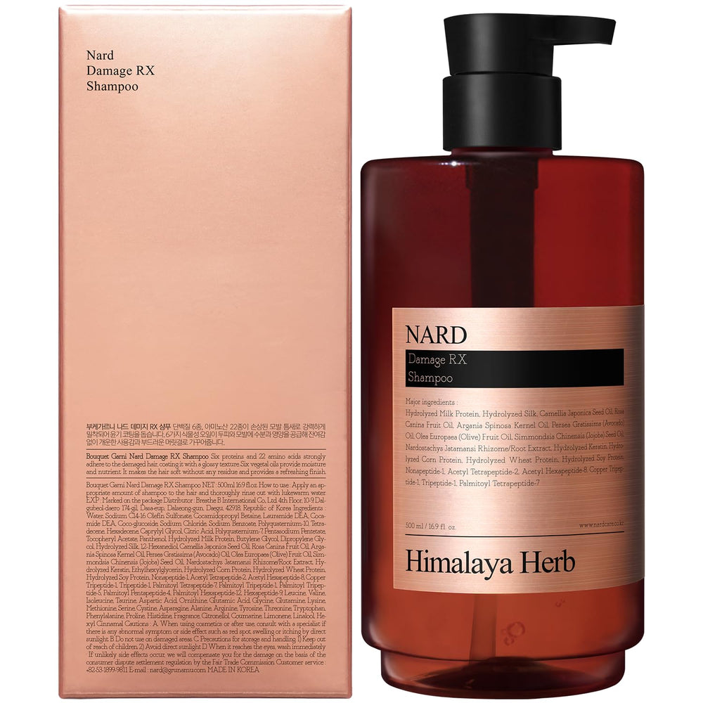 NARD RX Shampoo rich lather demonstrates gentle cleansing for all hair types.