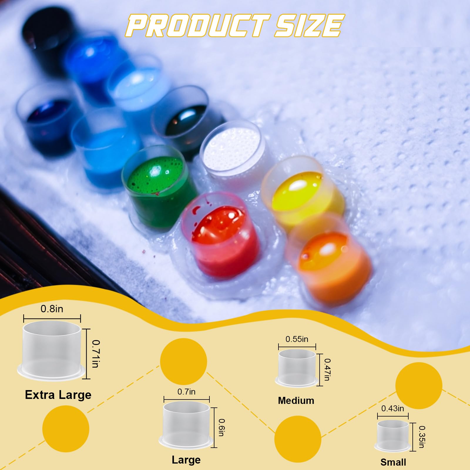 Narkysus clear plastic ink caps keep pigments visible and organized for easy color changes.