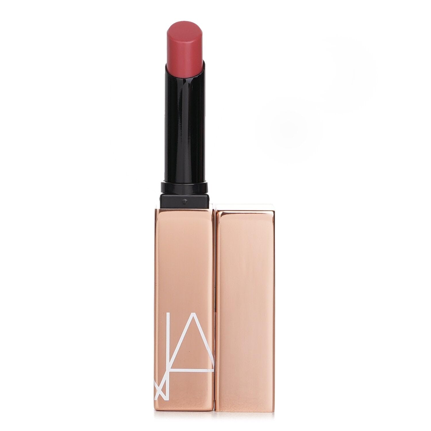 NARS Afterglow Sensual Shine lip gloss swatch highlights dusty rose
