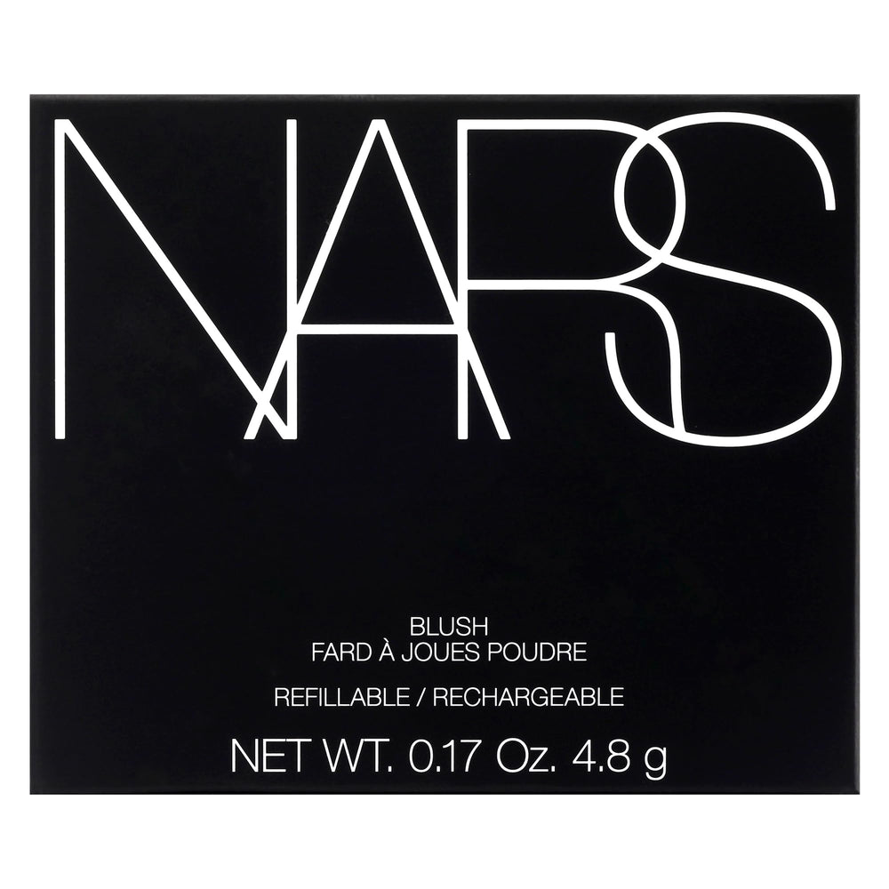 NARS Blush Orgasm packaging and logo conveys cult-classic prestige