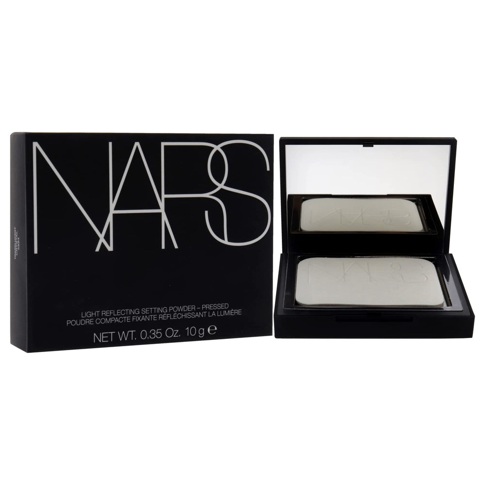 NARS Light Reflecting powder on cheekbones delivers a natural soft-focus glow.