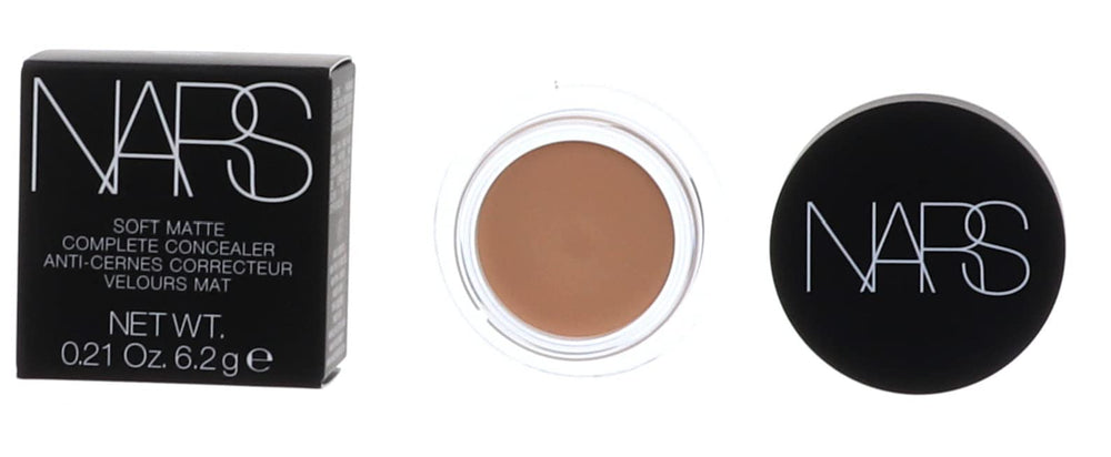 NARS Soft Matte Complete Concealer Custard application swatch delivers high coverage with a soft-focus effect