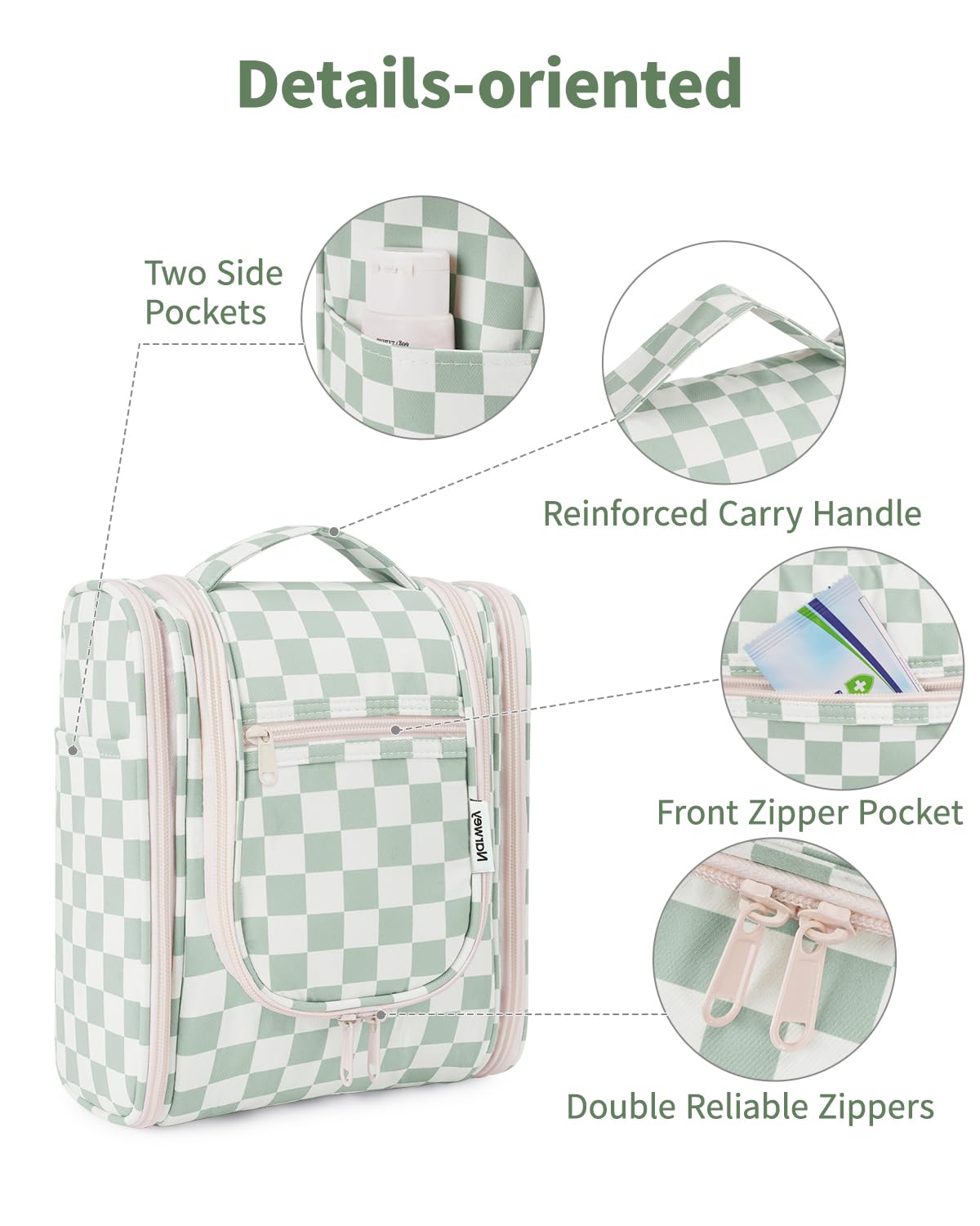Narwey lightweight travel bag side view demonstrates compact packing