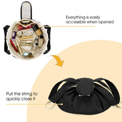 Narwey makeup bag features water-resistant fabric for durable protection