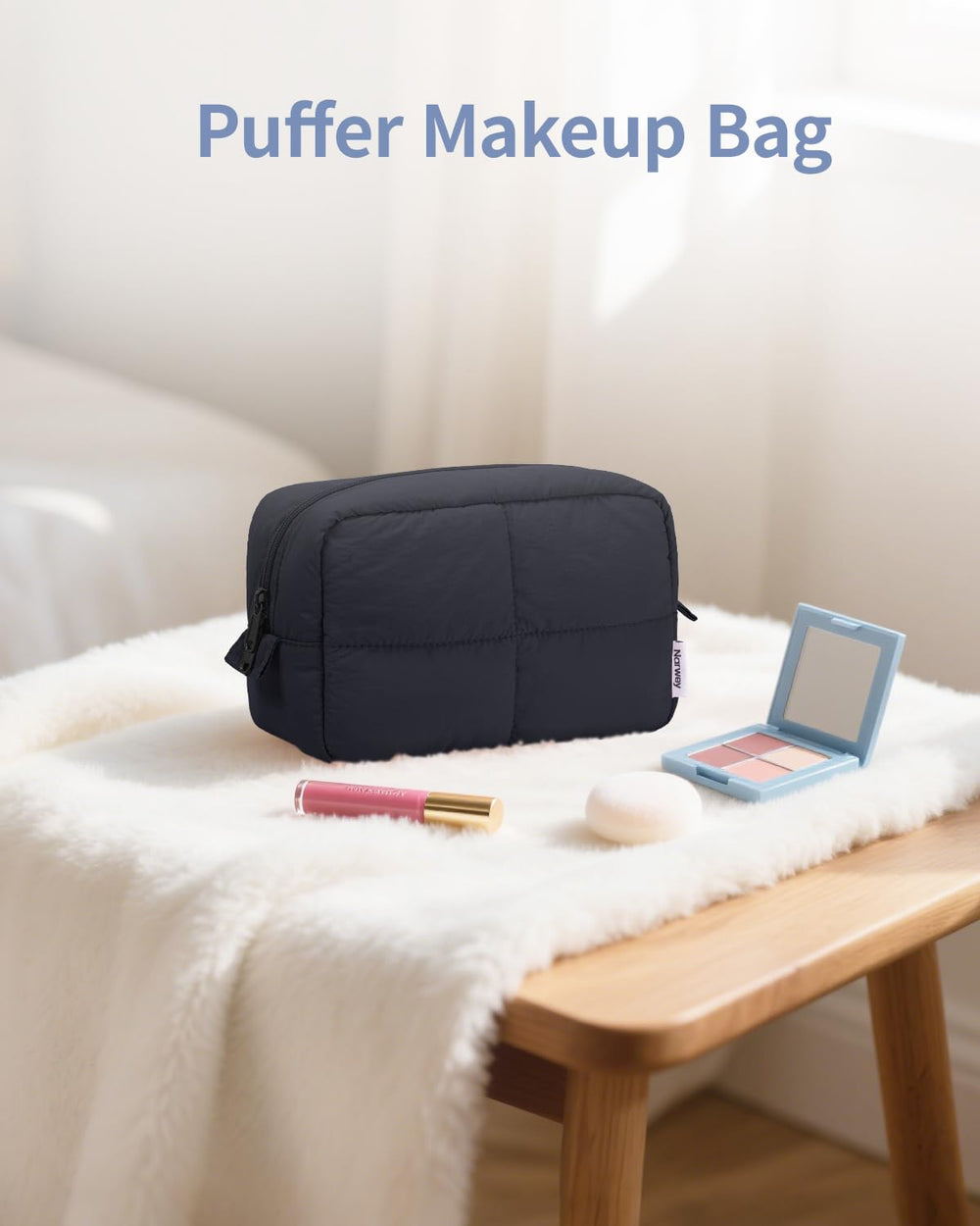 Narwey Puffy makeup bag gift idea suitable for teens and friends.