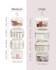 Narwey travel toiletry bag large hanging hook ready to suspend from bathroom fixture