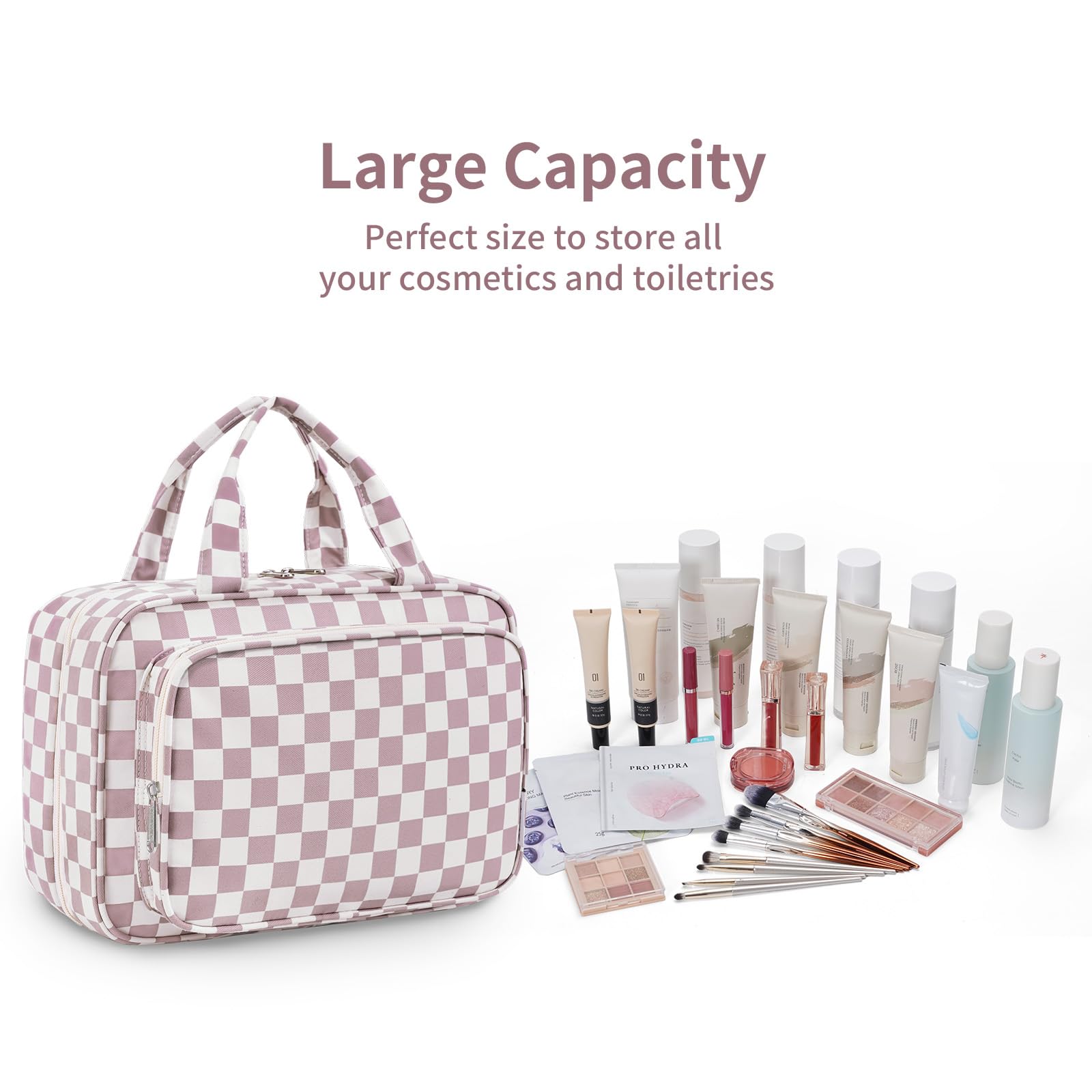 Narwey travel toiletry bag large materials crafted for durability and soft touch