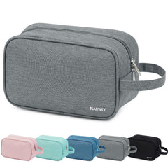 Narwey travel toiletry bag grey main compartment for organized packing of large items