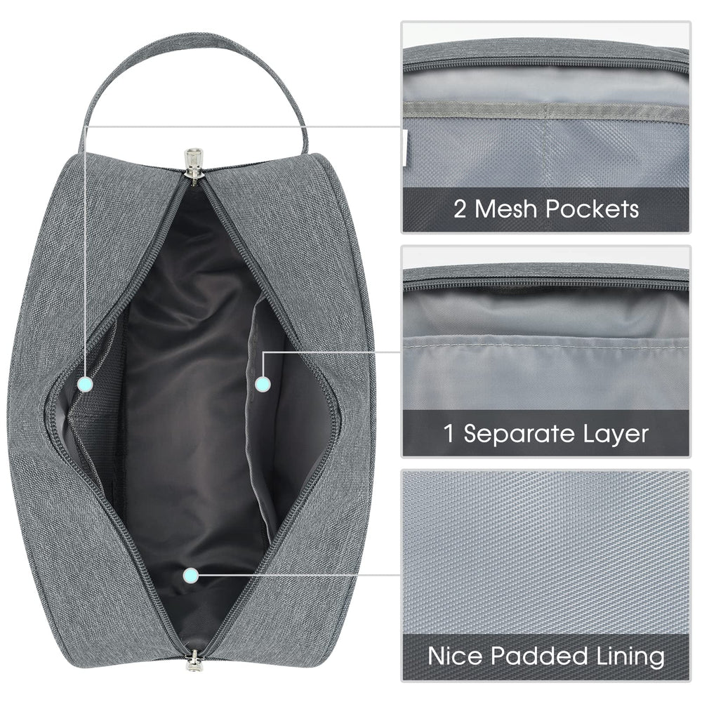 Narwey travel toiletry bag grey versatile bag for cosmetics, medicine, or toiletries
