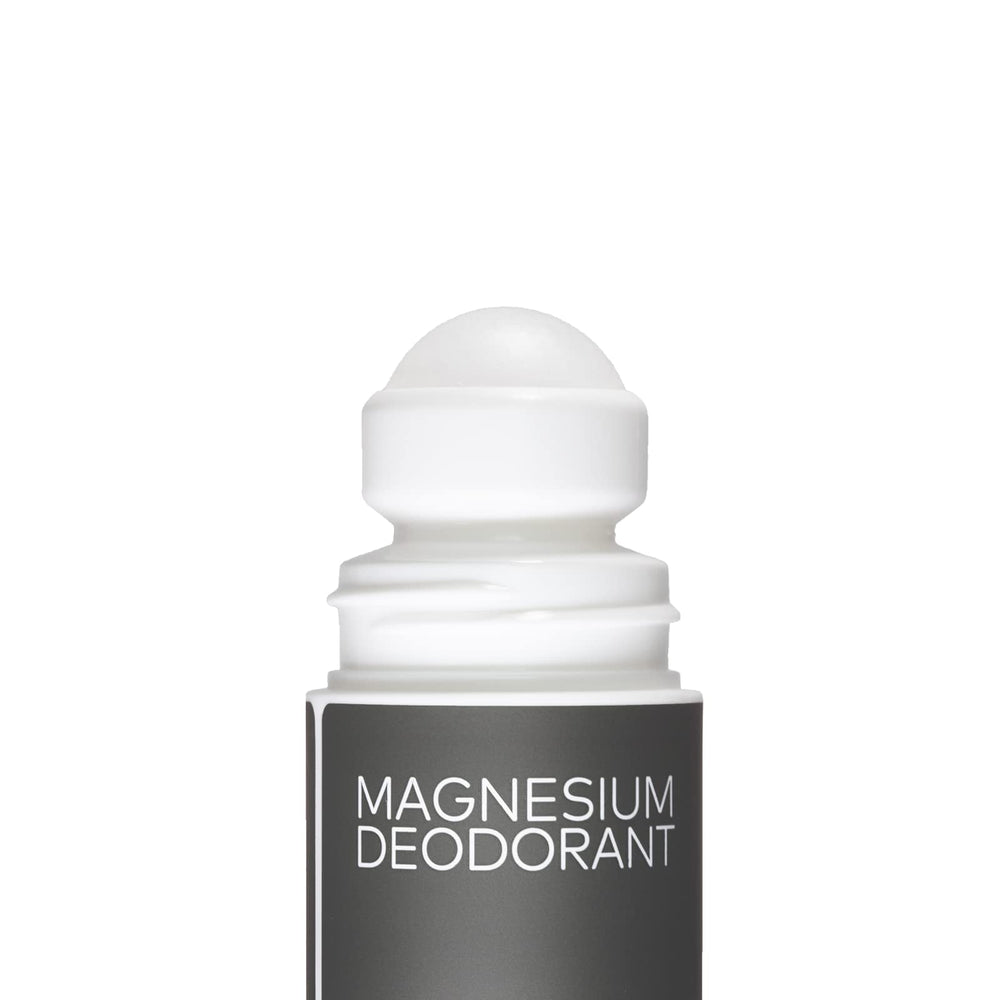 nasanta magnesium deodorant roll-on bottle side highlights aluminum-free formula.