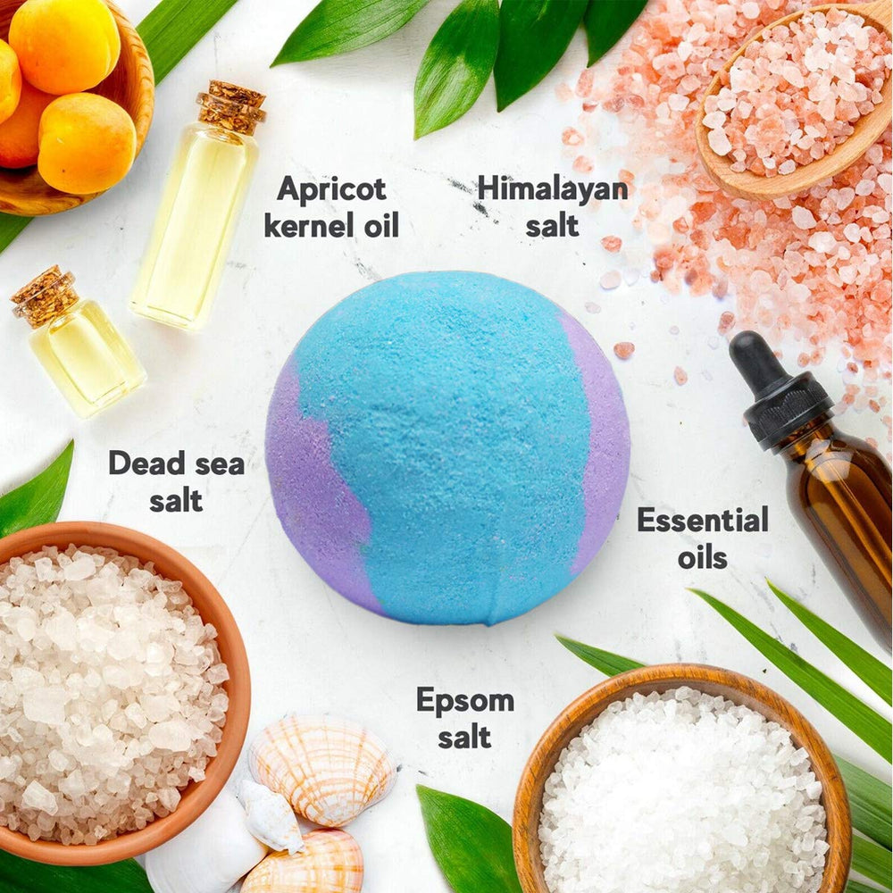 NASKY 12-pcs bath bombs pack ready for gifting