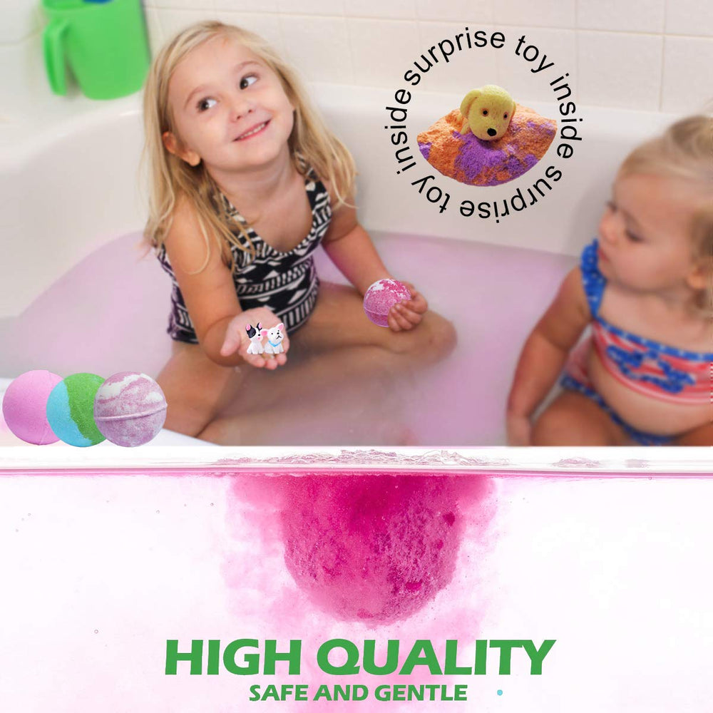 NASKY bath bombs show colorful water and swirling effects
