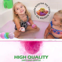 NASKY bath bombs show colorful water and swirling effects