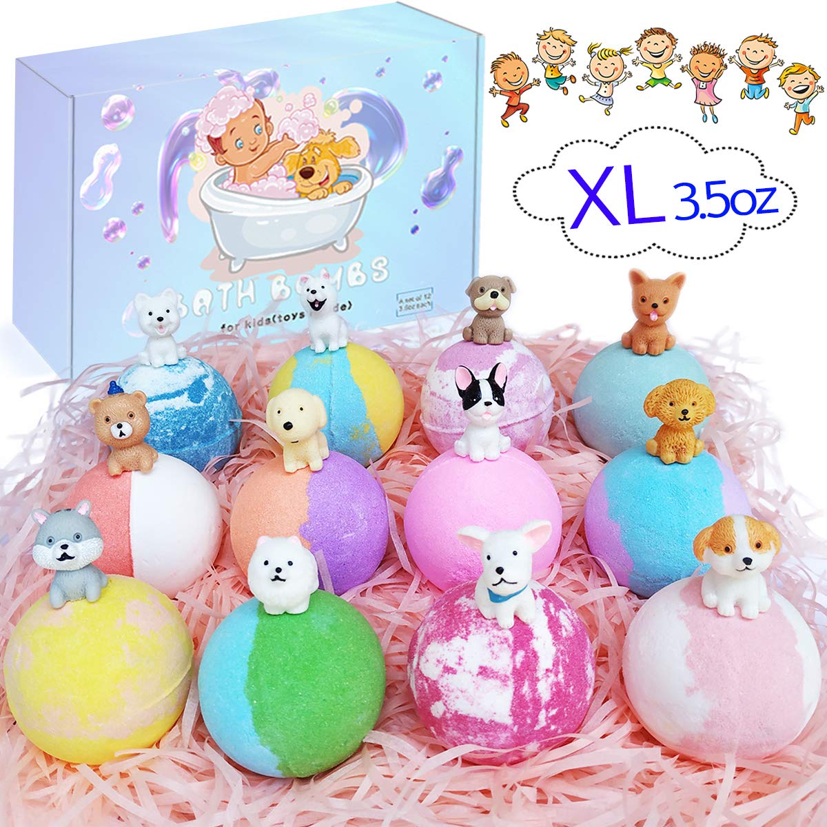 NASKY gift-set of kids bath bombs for celebrations