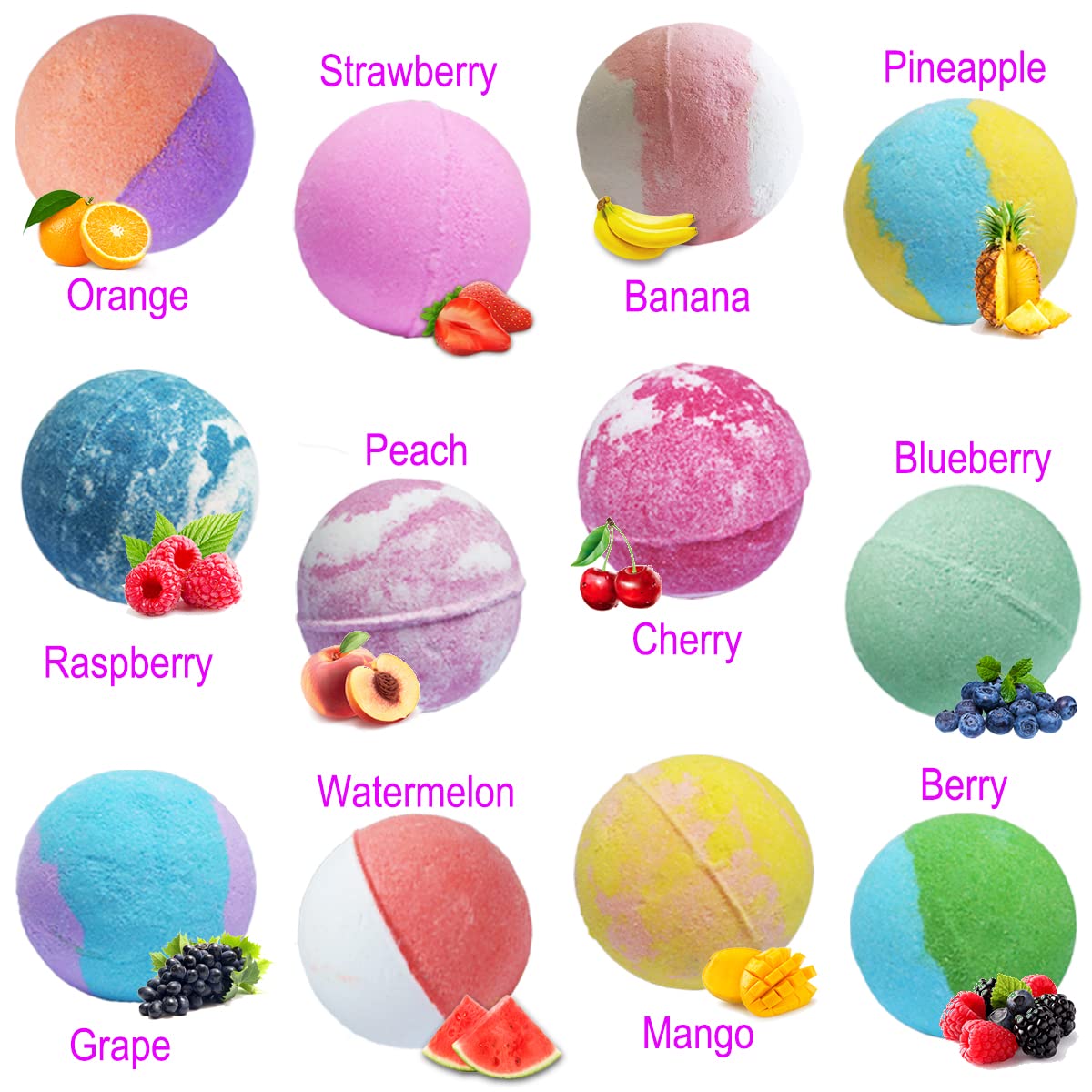 NASKY organic bubble bath bombs with gentle fragrance