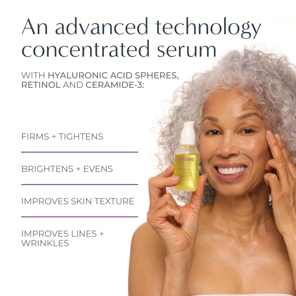 NassifMD Hydro-Screen texture swirl captures lightweight, non-greasy finish ideal for layering.
