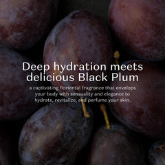 NATIVA SPA Black Plum Body Oil being poured for smooth application