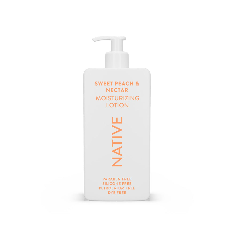 Native Body Lotion bottle showing plant-based hydration for daily skin care.