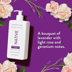 Native Body Lotion garden scent closeup evokes fresh floral calm.