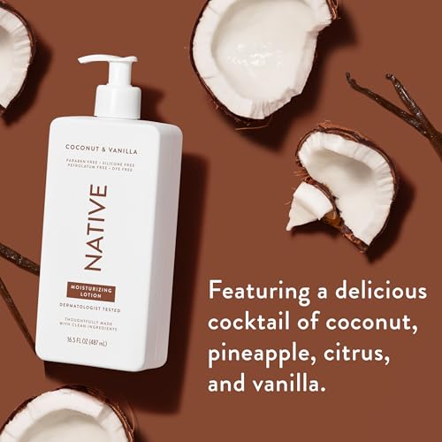 Native Body Lotion packaging with pump top for daily use.