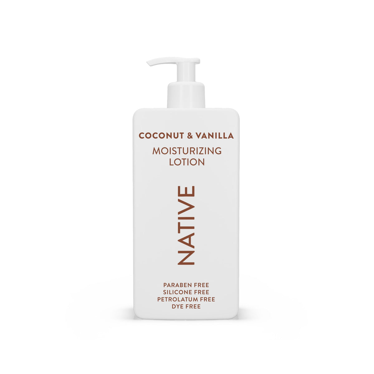 Native Body Lotion pump bottle delivers easy, mess-free hydration.