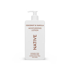 Native Body Lotion pump bottle delivers easy, mess-free hydration.