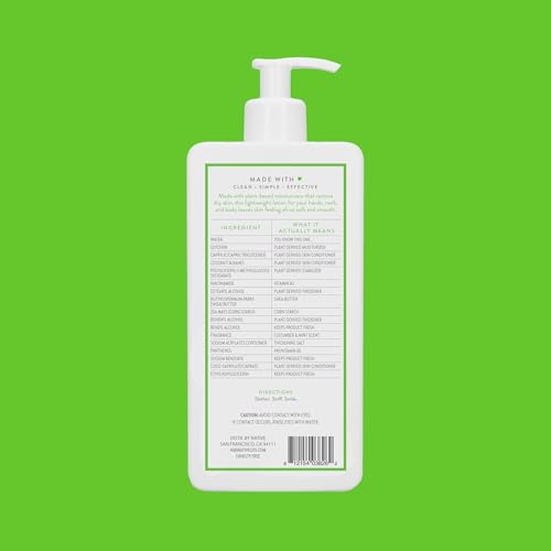 Native Body Lotion pump dispensing close-up for easy daily use.