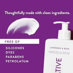 Native Body Lotion texture closeup reveals lightweight hydration for daily use.