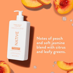 Native Body Lotion texture highlights a light, quick-to-absorb feel.