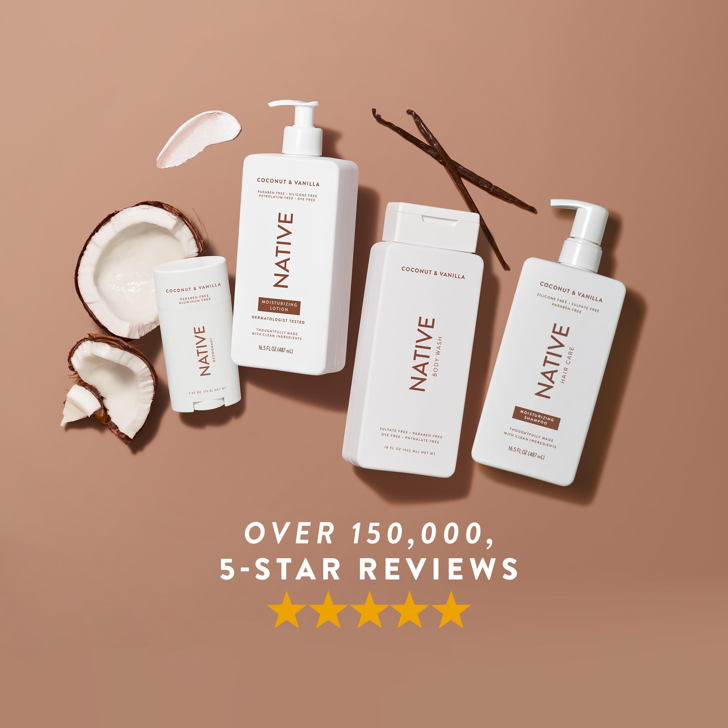 Native Body Lotion vegan and cruelty-free badge on packaging.