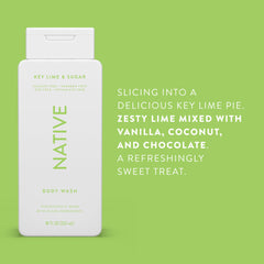 Native Body Wash with aloe and green tea scent energizes your daily routine
