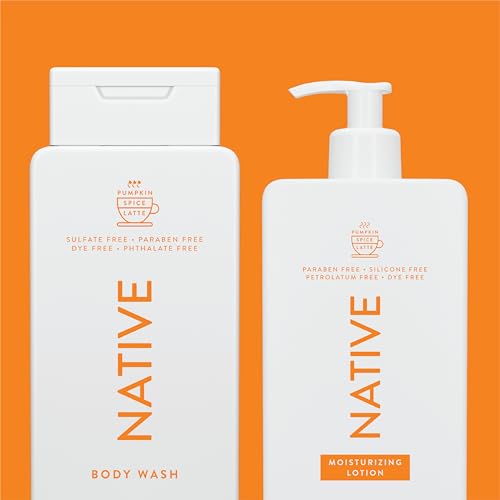Native Body Wash foamy lather delivers a refreshing autumn scent.