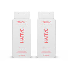 Native Body Wash Grapefruit Bergamot lather for a refreshing, hydrating cleanse