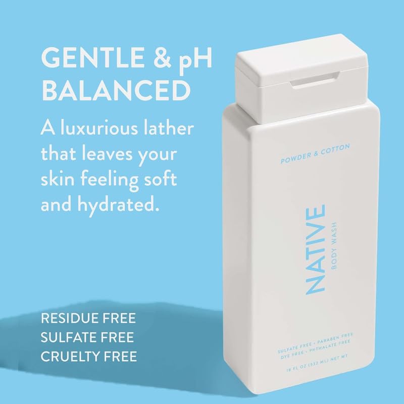 Native body wash seasonal scent closeup highlights phthalate-free fragrance options