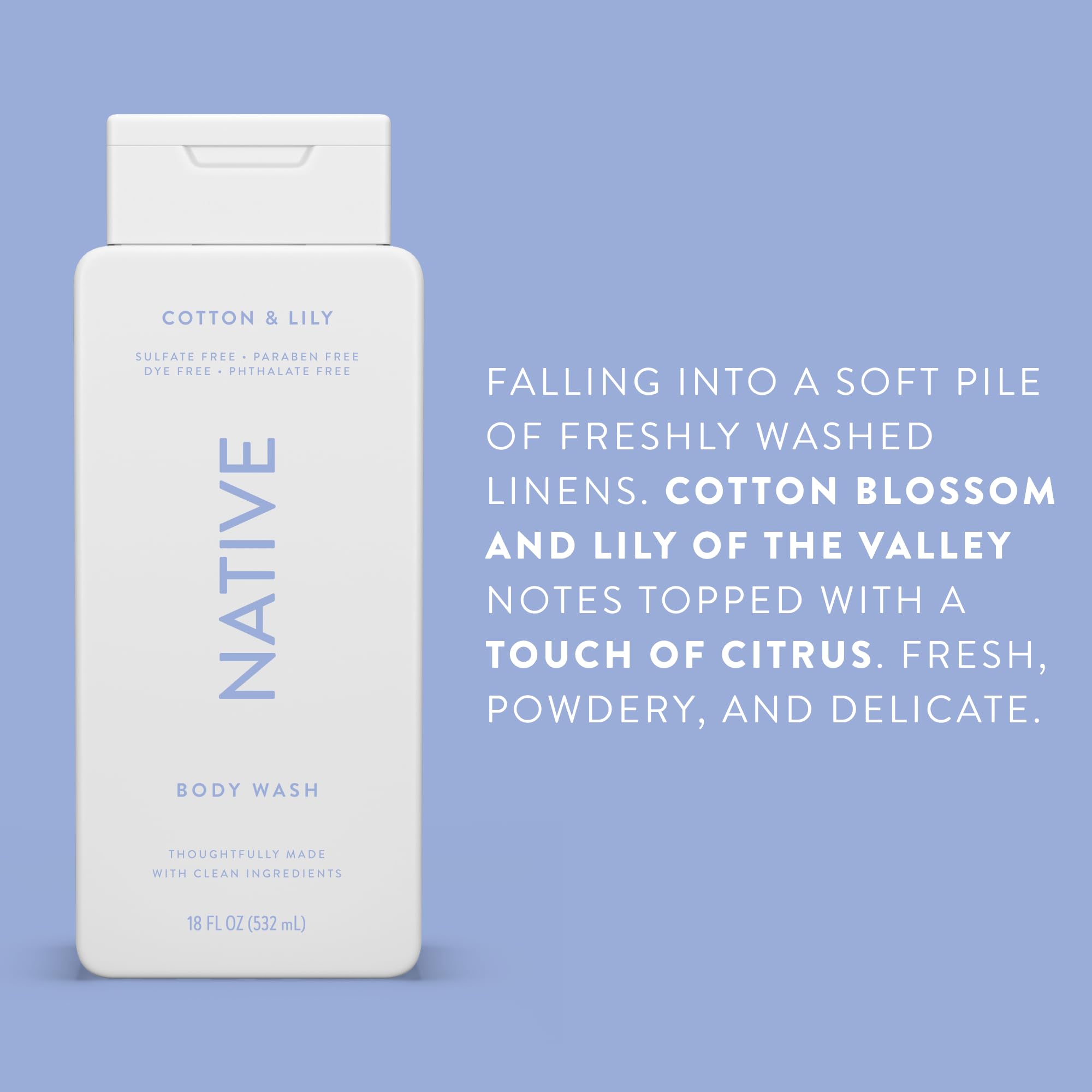 Native Body Wash shower scene evokes refreshing scent for spa-like routines