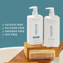 Native Cashmere & Rain conditioner bottle ready for daily moisture.