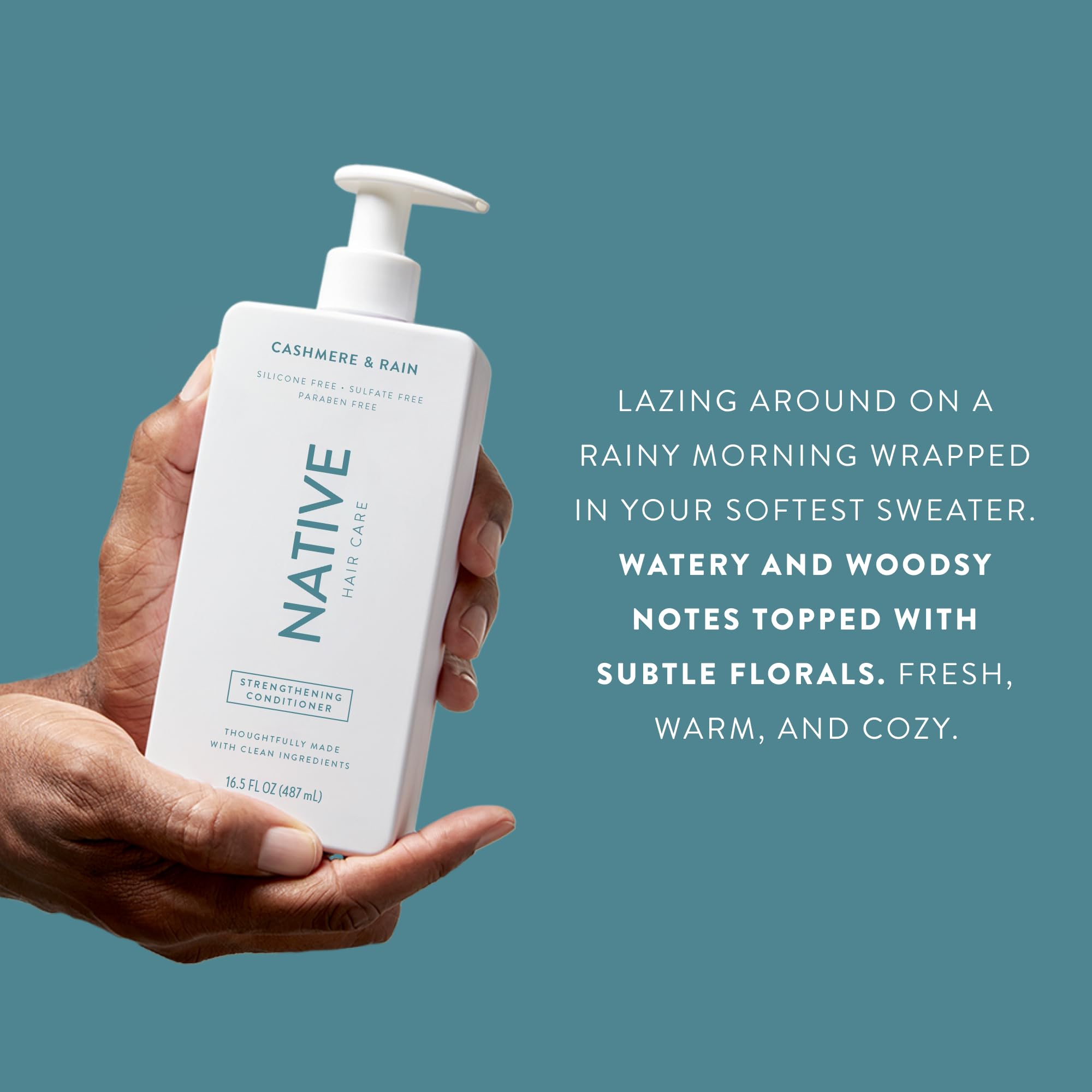 Label confirms sulfate and dye-free formula, aligning with cleaner hair care choices.