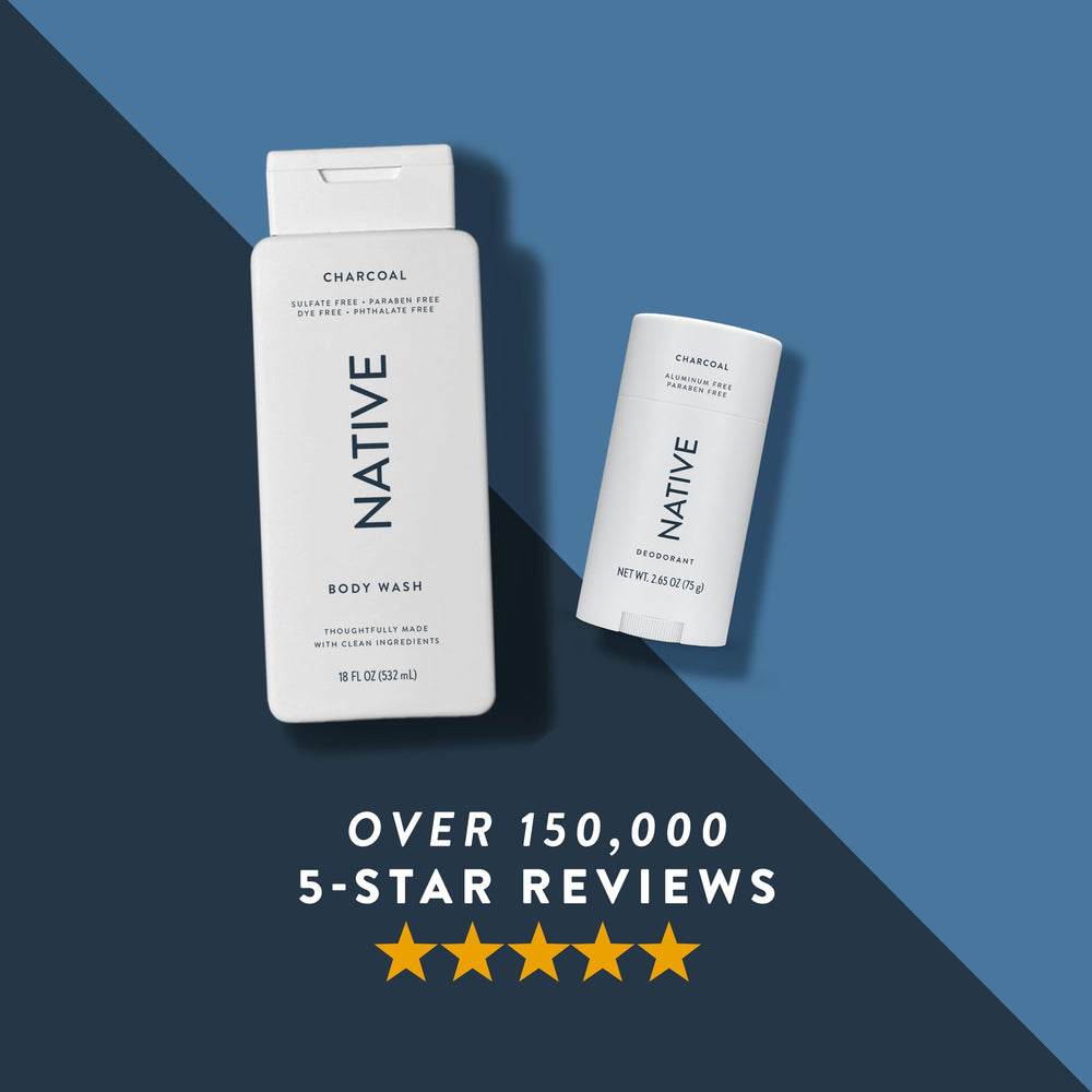 Native Charcoal Deodorant scent profile with citrus notes.