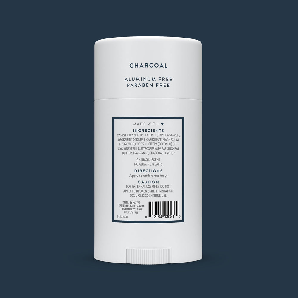 Native Charcoal Deodorant underarm freshness moment.
