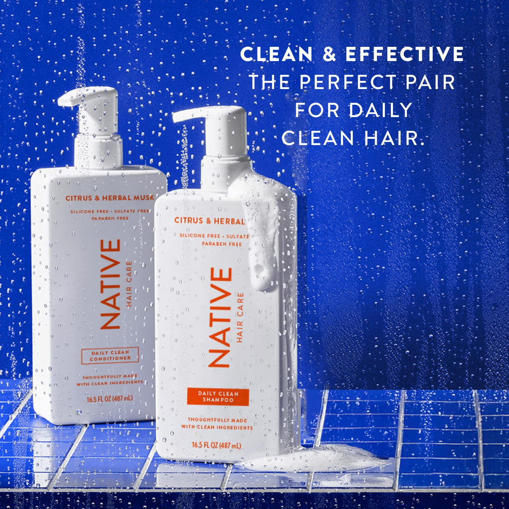 Native Conditioner pump-dispensing shot for easy even coverage and detangling