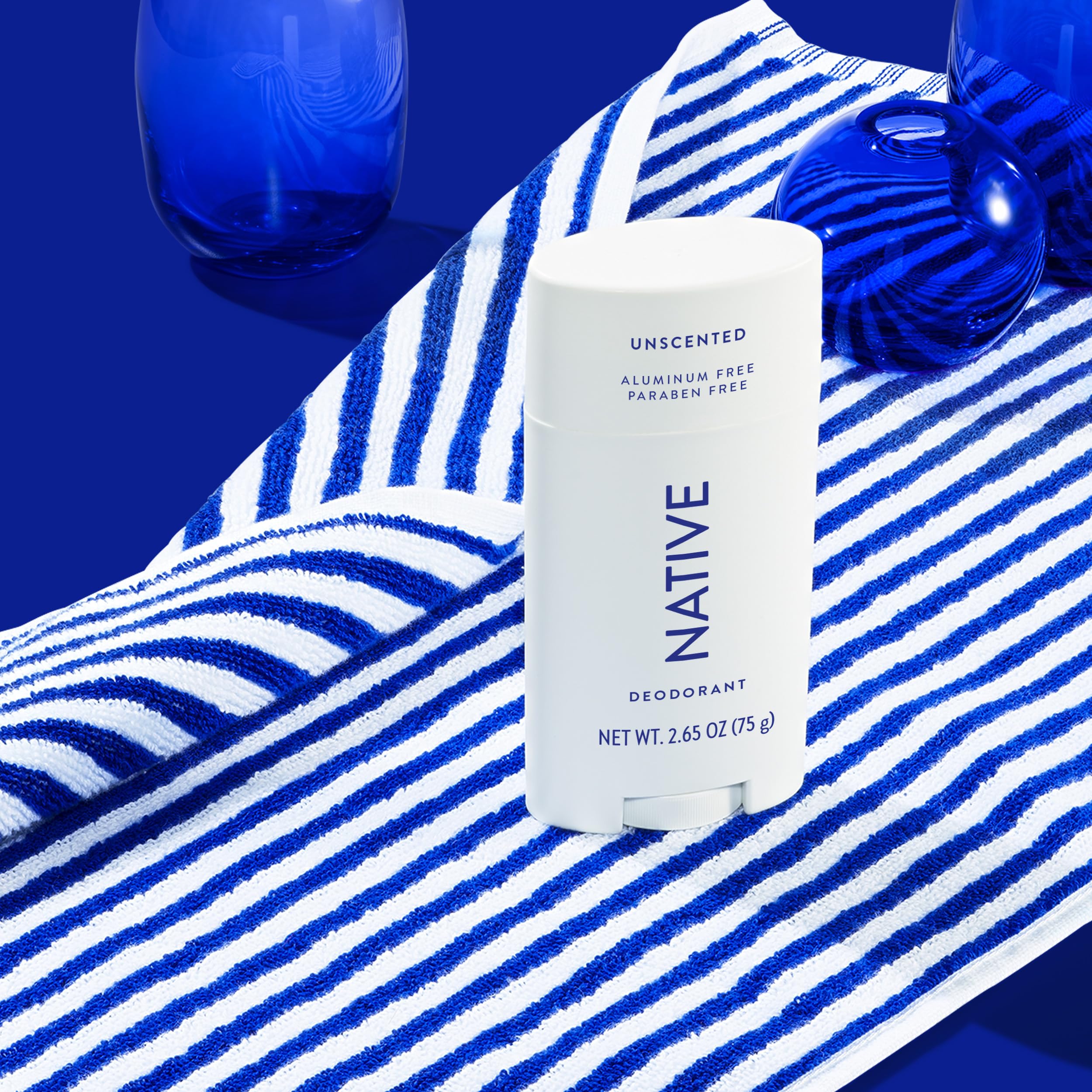 Native unscented formula with coconut oil and shea butter close-up.