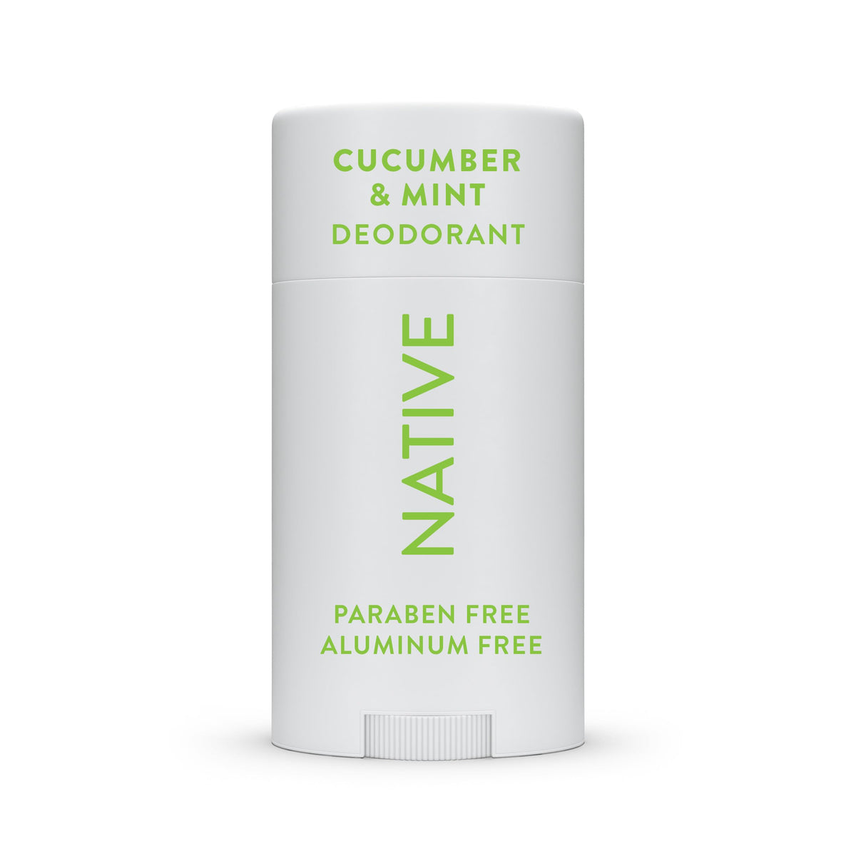 Native deodorant cucumber-mint application shows cooling sensation and fresh scent