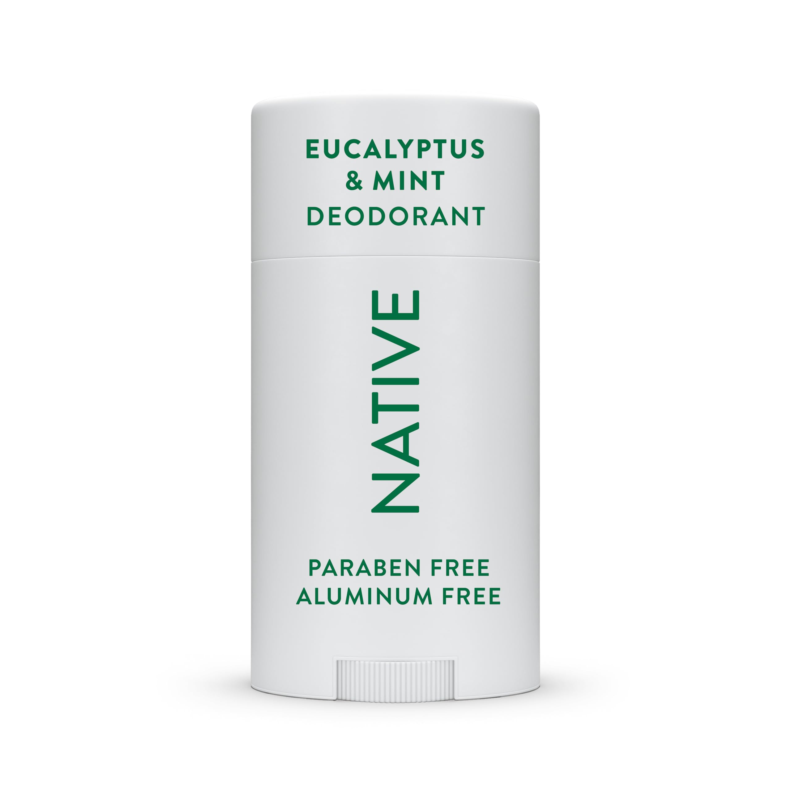 Native Deodorant eucalyptus mint bottle shows all-day freshness
